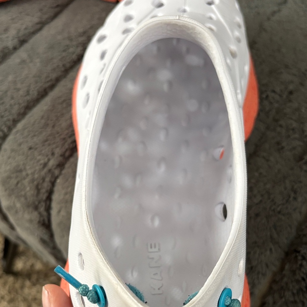 KANE recovery, shoes White and Coral Slip-On Shoes SZ 12 - Picture 9 of 14